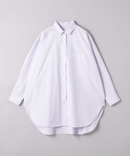 『SACRA』シャツ/ブラウス ビッグシルエット バンドカラー【F】アイボリー SACRA（サクラ）の「＜SACRA＞ビッグシャツ（シャツ/ブラウス