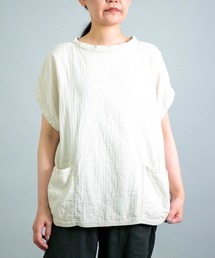 OMNIGOD（オムニゴッド）の「[OMNIGOD womens / オムニゴッド] ダブルガーゼフレンチスリーブガーデナーシャツ（シャツ/ブラウス）」