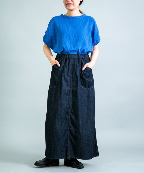 OMNIGOD womens / オムニゴッド] ダブルガーゼフレンチスリーブ