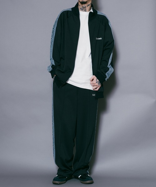 Subciety（サブサエティ）の「TRACK JKT（ジャージ・メンズ・ブラック×グレー/ブラック×ホワイト/オリーブ・MEDIUM/LARGE/X-LARGE/SMALL）」の11枚目の写真