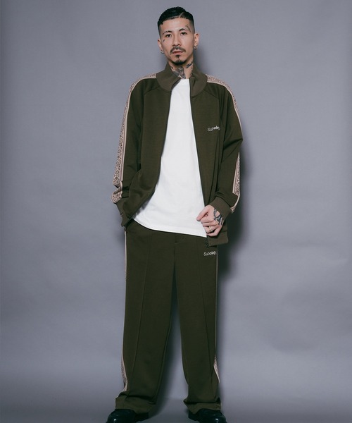 Subciety（サブサエティ）の「TRACK JKT（ジャージ・メンズ・ブラック×グレー/ブラック×ホワイト/オリーブ・MEDIUM/LARGE/X-LARGE/SMALL）」の16枚目の写真