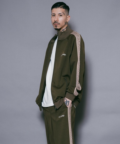 Subciety（サブサエティ）の「TRACK JKT（ジャージ・メンズ・ブラック×グレー/ブラック×ホワイト/オリーブ・MEDIUM/LARGE/X-LARGE/SMALL）」の17枚目の写真