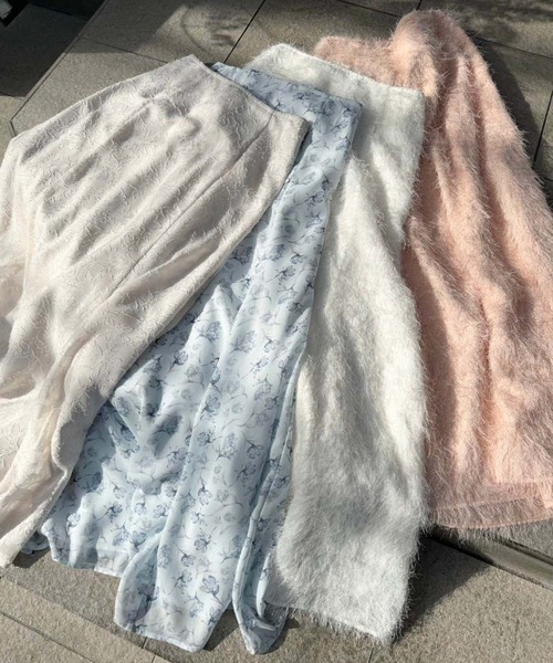 one after another NICE CLAUP（ワンアフターアナザーナイスクラップ）の「バックレースアップマーメイドスカート（スカート・レディース・アイボリー/ブルー/ホワイト系その他/ピンク・SMALL/MEDIUM）」の14枚目の写真