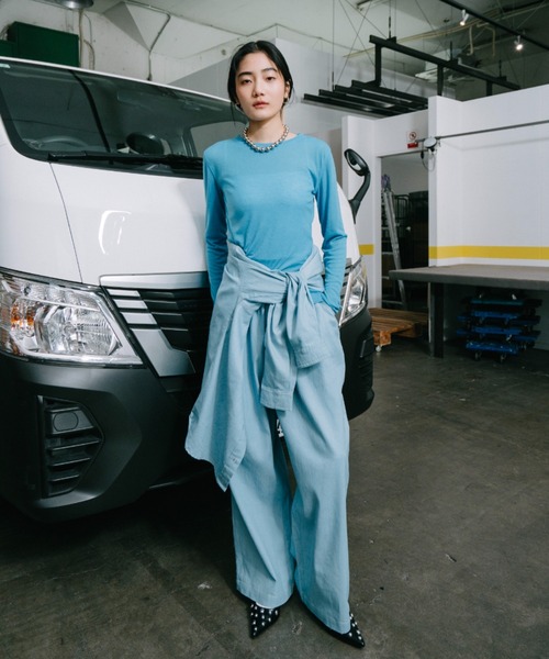 tシャツ ハイツイストシアーロングスリーブTee レディース H BEAUTY&YOUTH UNITED ARROWS tシャツ 「H」ハイツイストシアー