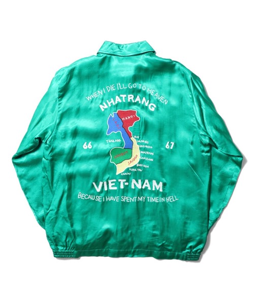 ヒューストン ベトジャン ベトナムジャケット マップ地図刺繍