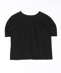 パフスリーブクルーネック半袖Ｔシャツ-手洗い可-