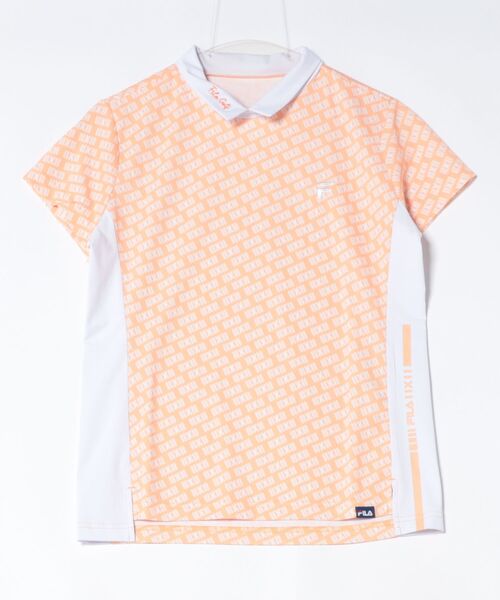 FILA GOLF(フィラゴルフ )の「【FILA GOLF/フィラゴルフ】レディース半袖シャツ ゴルフ(シャツ/ブラウス・レディース・ピンク/ブラック/ベージュ/オレンジ・X-LARGE/LARGE/MEDIUM/SMALL)」の4枚目の写真