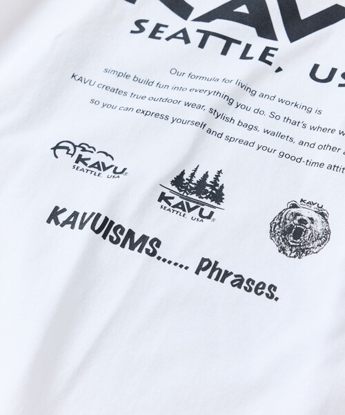 FREAK'S STORE(フリークスストア)の「限定展開 KAVU×FREAK'S STORE/カブー 別注 ビッグシルエット バックプリントTシャツ/ICON(Tシャツ/カットソー・メンズ・ホワイト/ブラック/グレイッシュベージュ/オリーブ/ピンク・SMALL/MEDIUM/LARGE)」の22枚目の写真