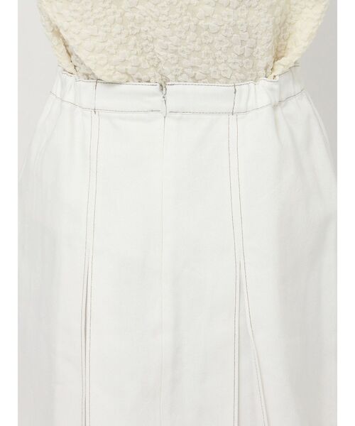 merry jenny（メリージェニー）の「プリーツリボンデニムミニスカート（スカート・レディース・インディゴブルー/オフホワイト・FREE）」の6枚目の写真