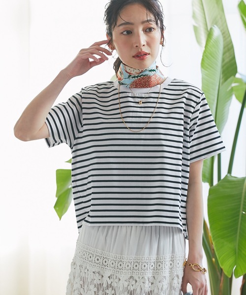 manipuri（マニプリ）の「マニプリ/スカーフ65ジャングルフルーツ（バンダナ/スカーフ・レディース・ライトベージュ/ピンク/ブルー系その他・FREE）」の7枚目の写真