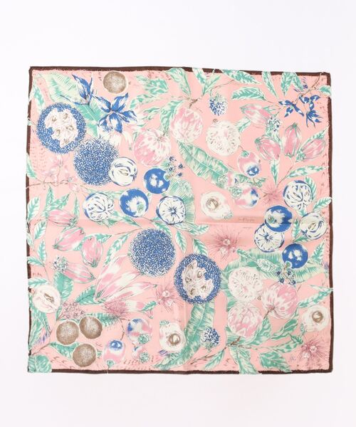 manipuri（マニプリ）の「マニプリ/スカーフ65ジャングルフルーツ（バンダナ/スカーフ・レディース・ライトベージュ/ピンク/ブルー系その他・FREE）」の16枚目の写真