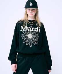 Mardi Mercredi（マルディメクルディ）の「SWEATSHIRT FLOWERMARDI / スウェットシャツ フラワーマルディ（スウェット）」