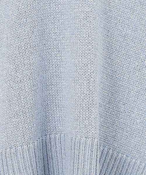 OPAQUE.CLIP（オペークドットクリップ）の「◆ラメヤーンVネックニット【洗える】（ニット/セーター・レディース・ライトイエロー系6/サックスブルー系5/ホワイト系6・42/38/40）」の11枚目の写真