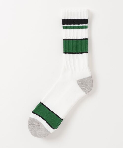 MARCOMONDE(マルコモンド)の「MARCOMONDE(マルコモンド)@ pile line socks 25(ソックス/靴下・メンズ・ホワイト/ブルー/ブラウン・F)」の2枚目の写真