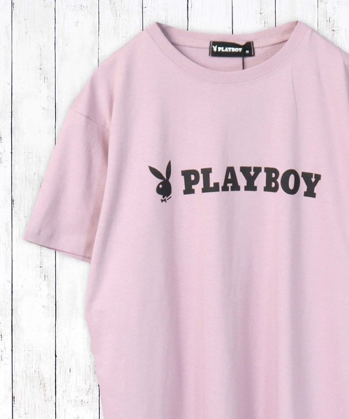 PLAYBOY（プレイボーイ）の「PLAYBOY USAコットン リラックスフィット ロゴプリントTシャツ（Tシャツ/カットソー・キッズ・ピンク/ベージュ系その他/ホワイト系その他/ホワイト系その他2/ブラック系その他/チャコールグレー/オフホワイト/ピンク系その他/ブラック/グレー系その他/ベージュ/グレー系その他2/ピンク系その他2/グリーン系その他2/グリーン系その他/ミント/ブラック系その他2/ベージュ系その他2・S/XXS/XS/L/M）」の17枚目の写真