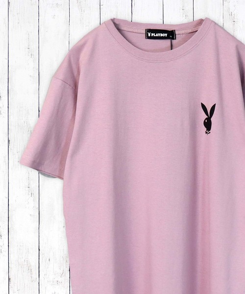 PLAYBOY（プレイボーイ）の「PLAYBOY USAコットン リラックスフィット ロゴプリントTシャツ（Tシャツ/カットソー・キッズ・ピンク/ベージュ系その他/ホワイト系その他/ホワイト系その他2/ブラック系その他/チャコールグレー/オフホワイト/ピンク系その他/ブラック/グレー系その他/ベージュ/グレー系その他2/ピンク系その他2/グリーン系その他2/グリーン系その他/ミント/ブラック系その他2/ベージュ系その他2・S/XXS/XS/L/M）」の16枚目の写真