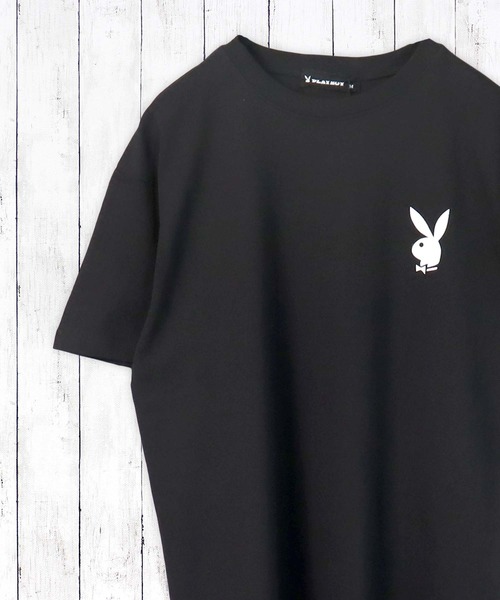 PLAYBOY（プレイボーイ）の「PLAYBOY USAコットン リラックスフィット ロゴプリントTシャツ（Tシャツ/カットソー・キッズ・ピンク/ベージュ系その他/ホワイト系その他/ホワイト系その他2/ブラック系その他/チャコールグレー/オフホワイト/ピンク系その他/ブラック/グレー系その他/ベージュ/グレー系その他2/ピンク系その他2/グリーン系その他2/グリーン系その他/ミント/ブラック系その他2/ベージュ系その他2・S/XXS/XS/L/M）」の21枚目の写真