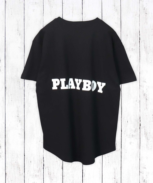 PLAYBOY（プレイボーイ）の「PLAYBOY USAコットン リラックスフィット ロゴプリントTシャツ（Tシャツ/カットソー・キッズ・ピンク/ベージュ系その他/ホワイト系その他/ホワイト系その他2/ブラック系その他/チャコールグレー/オフホワイト/ピンク系その他/ブラック/グレー系その他/ベージュ/グレー系その他2/ピンク系その他2/グリーン系その他2/グリーン系その他/ミント/ブラック系その他2/ベージュ系その他2・S/XXS/XS/L/M）」の22枚目の写真
