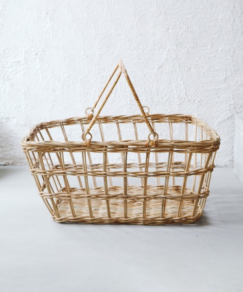 EARTH MADE(アースメイド)の「MARKET BASKET / M(かごバッグ・レディース・ナチュラル・FREE)」の4枚目の写真