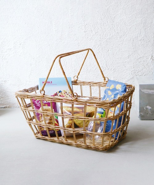 EARTH MADE(アースメイド)の「MARKET BASKET / M(かごバッグ・レディース・ナチュラル・FREE)」の7枚目の写真