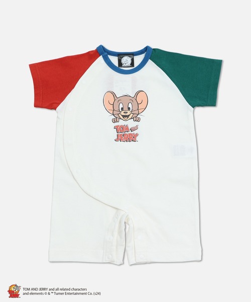 Tom＆Jerry（トムアンドジェリー）の「TOM&JERRY / トムアンドジェリー 半袖カバーオール（ロンパース・キッズ・C/D/A/B・80ｃｍ/70cm/60cm）」の3枚目の写真