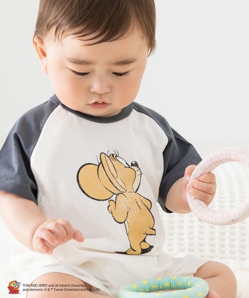 Tom＆Jerry（トムアンドジェリー）の「TOM&JERRY / トムアンドジェリー 半袖カバーオール（ロンパース・キッズ・C/D/A/B・80ｃｍ/70cm/60cm）」の5枚目の写真