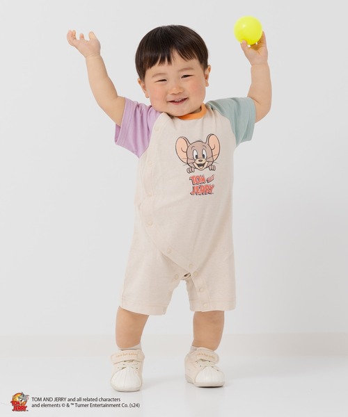 Tom＆Jerry（トムアンドジェリー）の「TOM&JERRY / トムアンドジェリー 半袖カバーオール（ロンパース・キッズ・C/D/A/B・80ｃｍ/70cm/60cm）」の6枚目の写真
