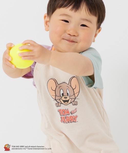 Tom＆Jerry（トムアンドジェリー）の「TOM&JERRY / トムアンドジェリー 半袖カバーオール（ロンパース・キッズ・C/D/A/B・80ｃｍ/70cm/60cm）」の7枚目の写真