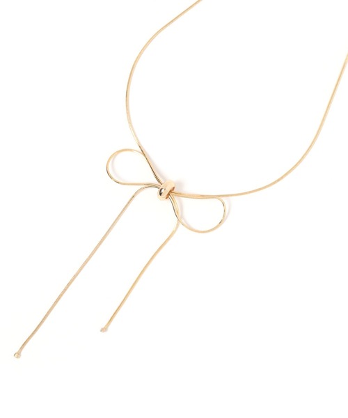 BAYFLOW(ベイフロー)の「リボンスライドネックレス(ネックレス・レディース・シルバー/ゴールド・FREE)」の8枚目の写真