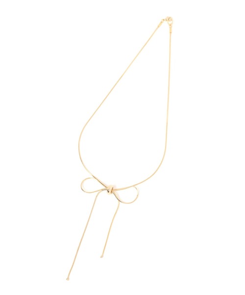 BAYFLOW(ベイフロー)の「リボンスライドネックレス(ネックレス・レディース・シルバー/ゴールド・FREE)」の3枚目の写真