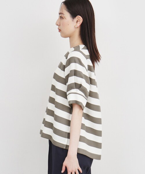 THE SHOP TK (ザ ショップ ティーケー )の「◆【ヒルナンデス!で紹介】袖タックブラウス/上品/洗濯機OK(シャツ/ブラウス・レディース・ブラウン系その他4/グリーン/アイボリー・12/13)」の21枚目の写真