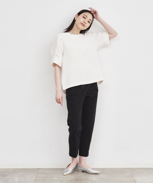 THE SHOP TK (ザ ショップ ティーケー )の「◆【ヒルナンデス!で紹介】袖タックブラウス/上品/洗濯機OK(シャツ/ブラウス・レディース・ブラウン系その他4/グリーン/アイボリー・12/13)」の13枚目の写真