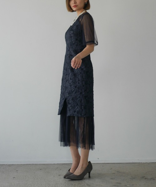 My shawty（ﾏｲｼｬｳﾃｨｰ）の「jacquard docking dress（ドレス）」 - WEAR