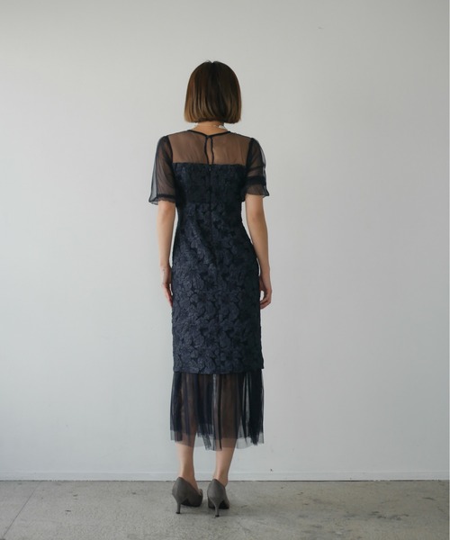 My shawty（ﾏｲｼｬｳﾃｨｰ）の「jacquard docking dress（ドレス