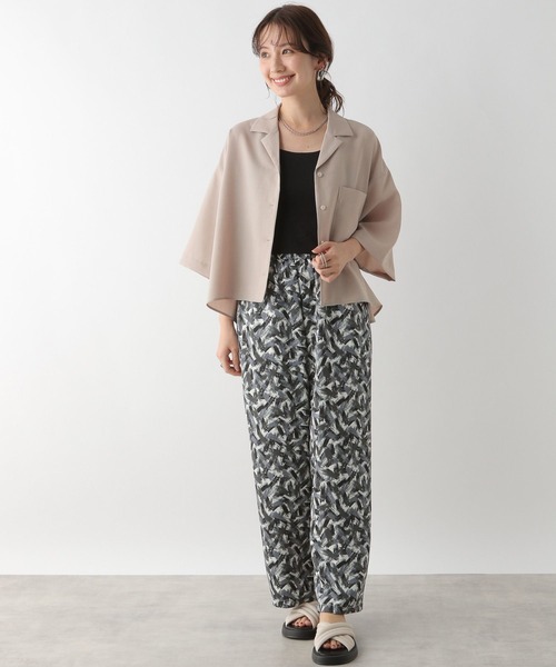 LEPSIM（レプシィム）の「オープンカラー5分袖シャツ　109920（シャツ/ブラウス・レディース・ベージュ/ブラック/オフホワイト・FREE）」の20枚目の写真