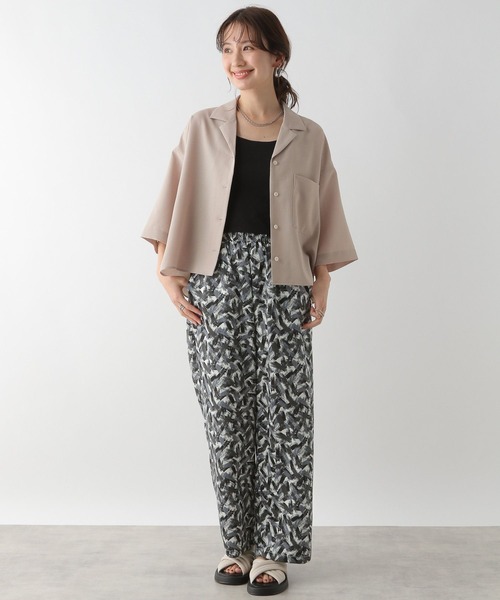 LEPSIM（レプシィム）の「オープンカラー5分袖シャツ　109920（シャツ/ブラウス・レディース・ベージュ/ブラック/オフホワイト・FREE）」の19枚目の写真