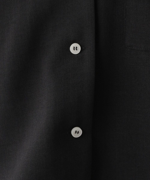 LEPSIM（レプシィム）の「オープンカラー5分袖シャツ　109920（シャツ/ブラウス・レディース・ベージュ/ブラック/オフホワイト・FREE）」の6枚目の写真