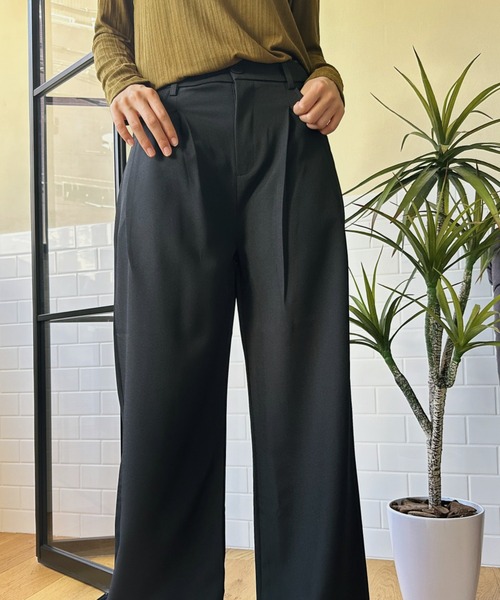 aimoha（アイモハ）の「【aimoha】ハイウエストタックスラックス（スラックス・レディース・ライトグレー/ベージュ/パープル/ブラック・SMALL/MEDIUM/LARGE/X-LARGE）」の18枚目の写真