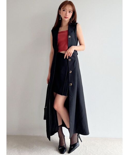 RESEXXY（リゼクシー）の「サイドプリーツミニスカート（スカート・レディース・その他1/その他/ブラック・FREE）」の5枚目の写真