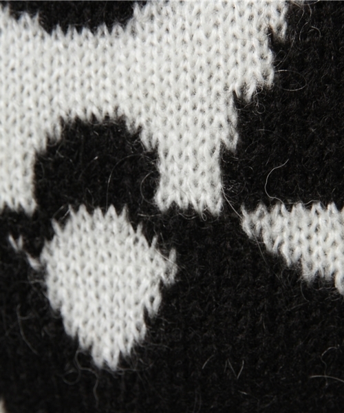 Desigual（デシグアル）の「「Desigual/デシグアル」フラワーモヘア混ニット（ニット/セーター・レディース・ブラック×ホワイト・MEDIUM/LARGE/SMALL/X-LARGE）」の11枚目の写真