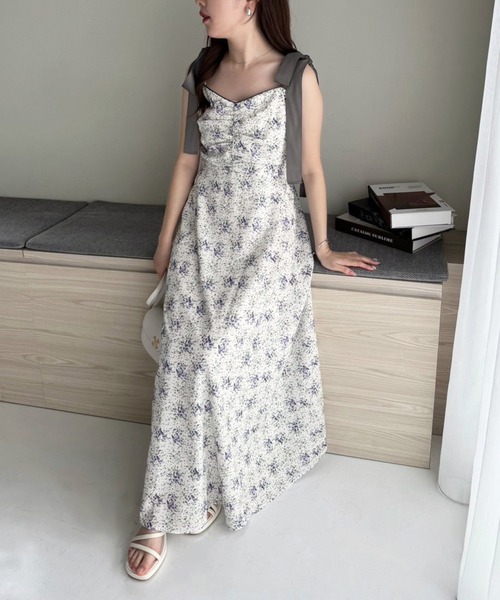 日本未入荷 セール】肩リボンキャミワンピース（ワンピース）｜one after トップス
