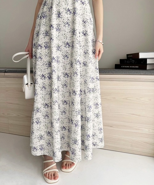 one after another NICE CLAUP（ワンアフターアナザーナイスクラップ）の「肩リボンキャミワンピース（ワンピース・レディース・ベージュ/チャコールグレー/アイボリー/アイボリー系/パープル系その他・FREE）」の15枚目の写真