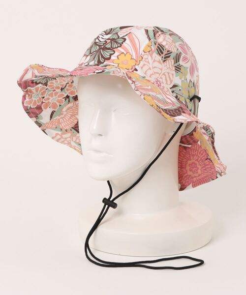 ROXY（ロキシー）の「SURFCAMP SAFARI HAT/ロキシーUVカット撥水ナイロンハット（ハット・レディース・ブラック/ホワイト/バーガンディー・FREE）」の4枚目の写真