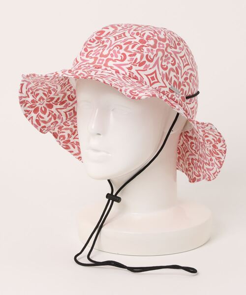 ROXY（ロキシー）の「SURFCAMP SAFARI HAT/ロキシーUVカット撥水ナイロンハット（ハット・レディース・ブラック/ホワイト/バーガンディー・FREE）」の6枚目の写真