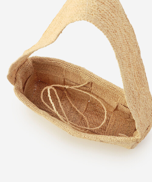 Bshop(ビショップ)の「sophie digard | ラフィア パッチワーク スクエアハンドバッグ WOMEN(ハンドバッグ・レディース・Nat・F)」の9枚目の写真