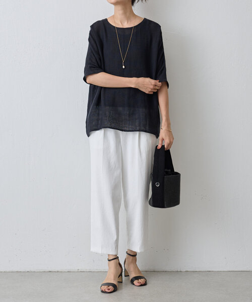 BEARDSLEY（ビアズリー）の「カヤ前後ブラウス（シャツ/ブラウス・レディース・ミント/ブラック/バイオレット・FREE）」の19枚目の写真