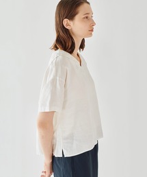 ORCIVAL | リネン半袖セーラーシャツ WOMEN ORCIVAL ブラウス シャツ | リネン 半袖セーラーシャツ WOMEN