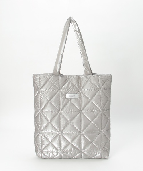 ikka(イッカ)の「キルト縦長トートバッグ(トートバッグ・レディース・グレー/ブラック・FREE)」の5枚目の写真