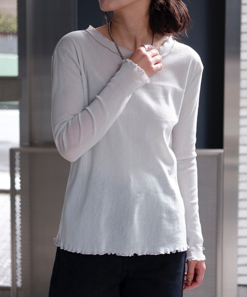 完売品✨美品 22SS Theory スリーブレス クルーネック シェルトップス セール】コットンクルーネックシアートップス（Tシャツ