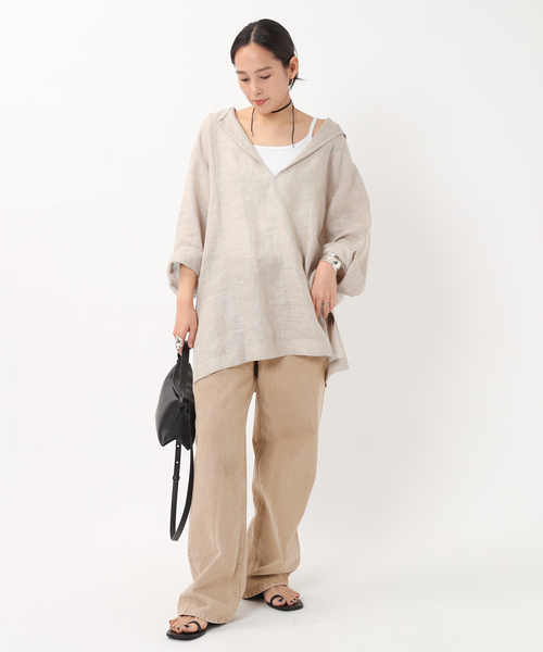 AP STUDIO（エーピーストゥディオ）の「【B SIDES DENIM/ビーサイドデニム】ベージュデニム（デニムパンツ・レディース・ベージュ・25/26/27/28）」の15枚目の写真